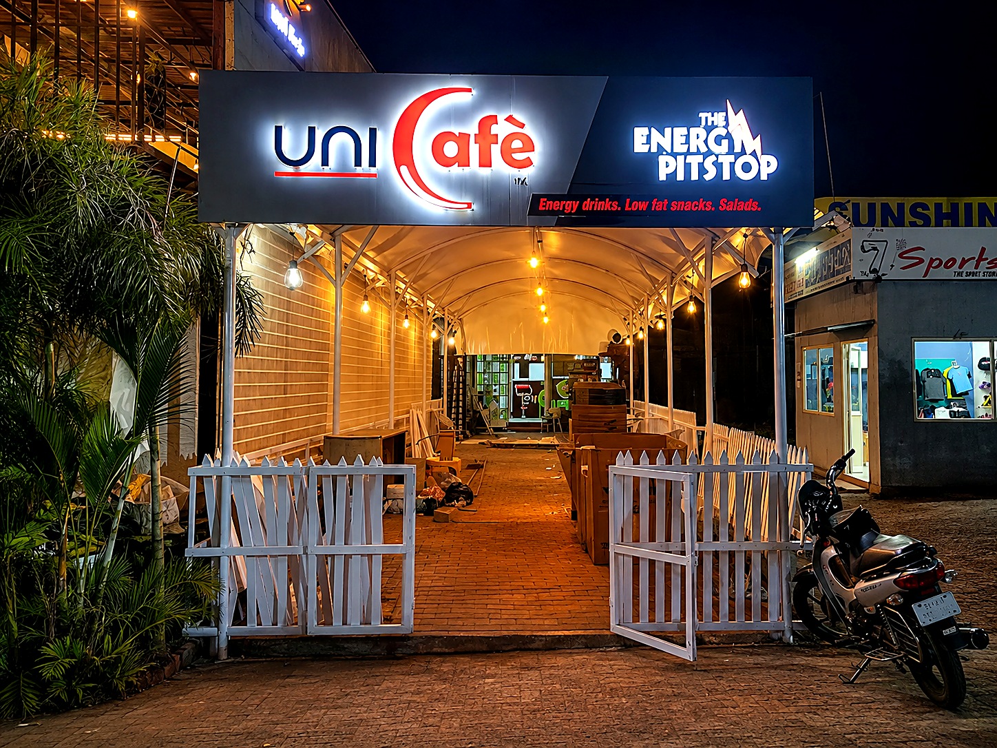Natural Solutions covered cafe seating project